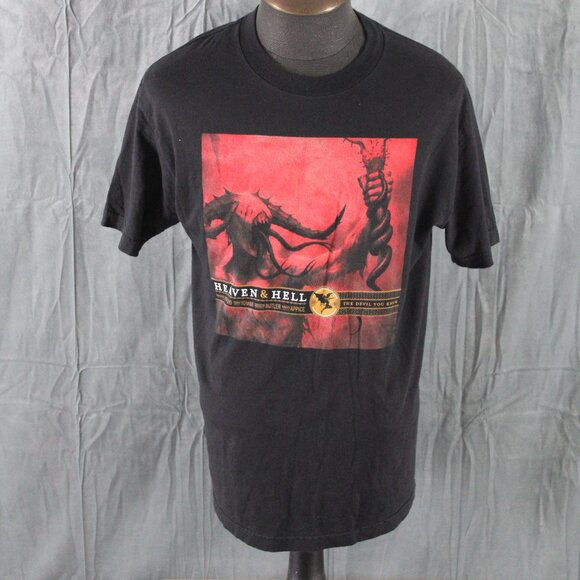 Band Shirt - Heaven and Hell the Devil You Know - Men's Large - Picture 1 of 7
